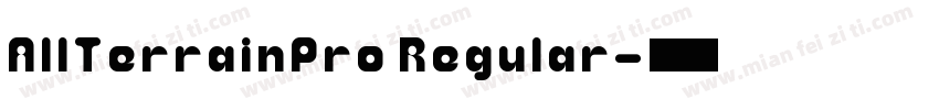 AllTerrainPro Regular字体转换